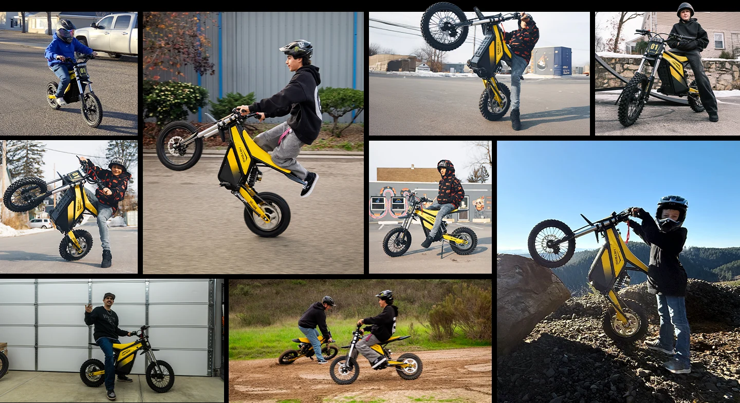Fahrerinnen und Fahrer aller Könnensstufen auf dem Heybike Villain