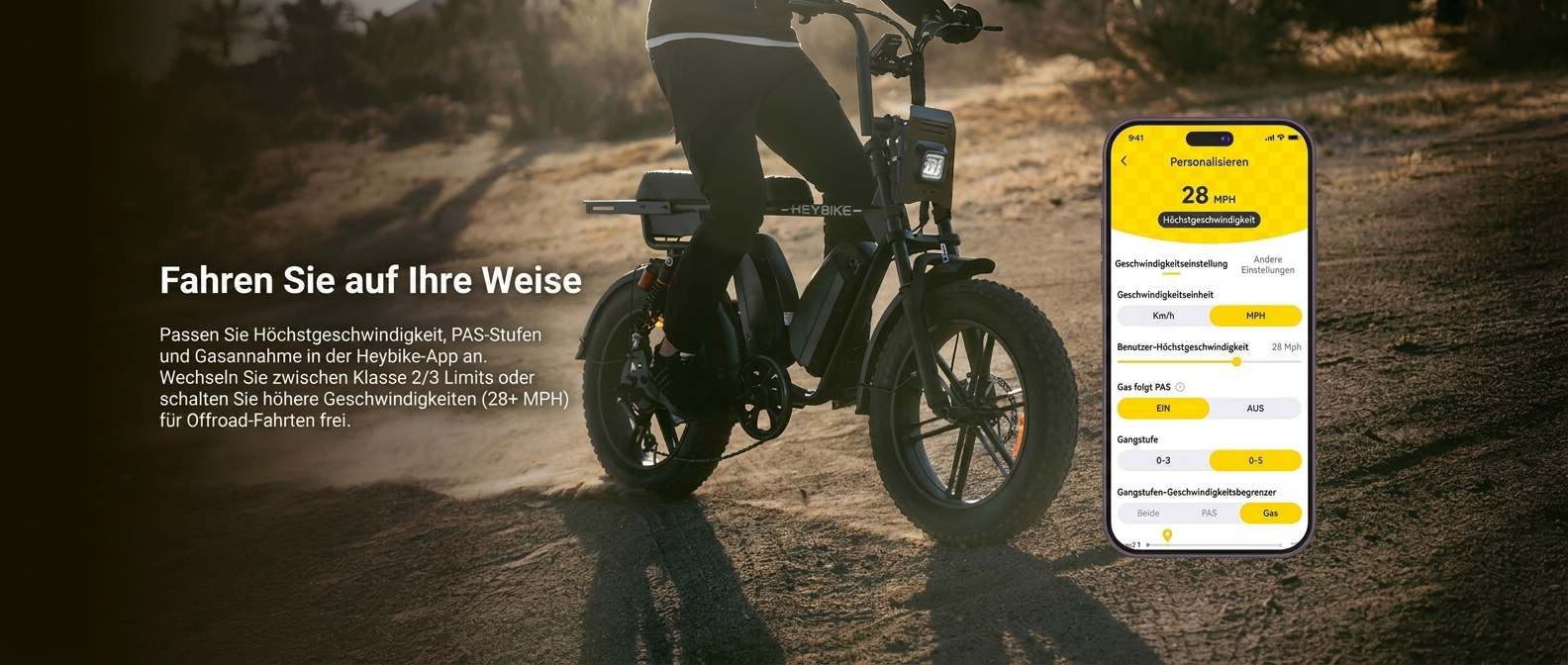 Fahren Sie auf Ihre Weise – Heybike App